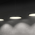 Nowoczesna czarna lampa wisząca LED z 3 światłami, ściemnialna Pular Model