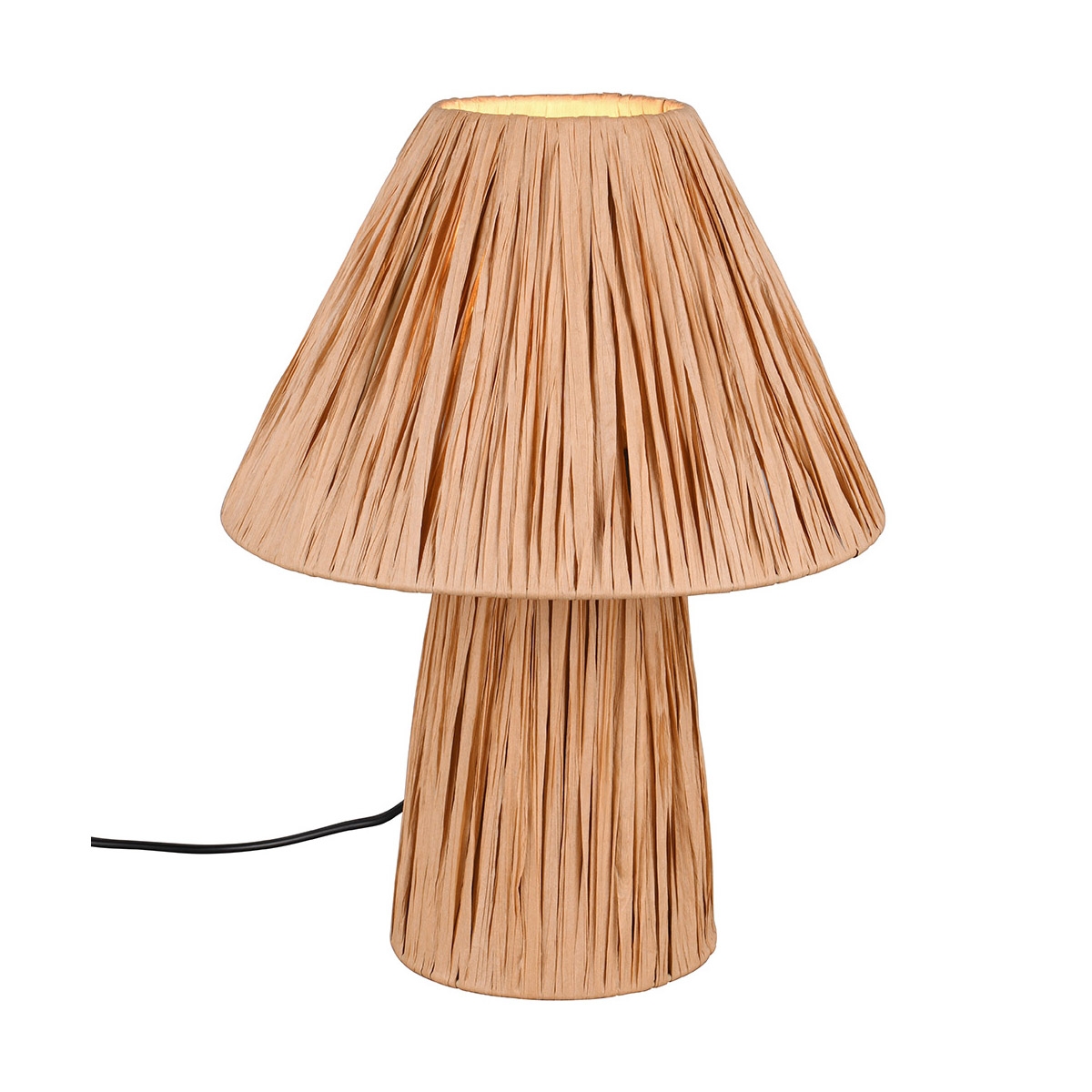 Nowoczesna lampa stołowa nocna z naturalnego papieru Vorth Promocja Nowoczesna lampa stołowa nocna z naturalnego papieru Vorth Promocja