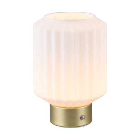 Elegancka nowoczesna lampka stołowa LED z ładowaniem Arina Promocja