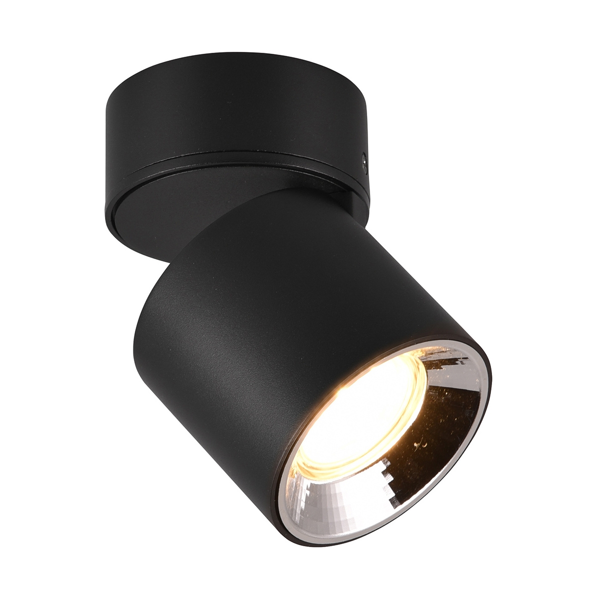 Czarny reflektor LED sufitowy, regulowany, nowoczesny design Sirio Promocja Czarny reflektor LED sufitowy, regulowany, nowoczesny design Sirio Promocja