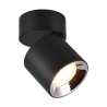 Czarny reflektor LED sufitowy, regulowany, nowoczesny design Sirio Promocja