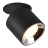Czarny reflektor LED sufitowy, regulowany, nowoczesny design Sirio Rabaty