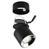 Czarny reflektor LED sufitowy, regulowany, nowoczesny design Sirio Katalog