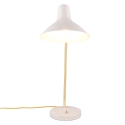 Elegancka lampa biurkowa z regulacją, metal złoty Jarak Sprzedaż