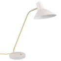 Elegancka lampa biurkowa z regulacją, metal złoty Jarak Rabaty