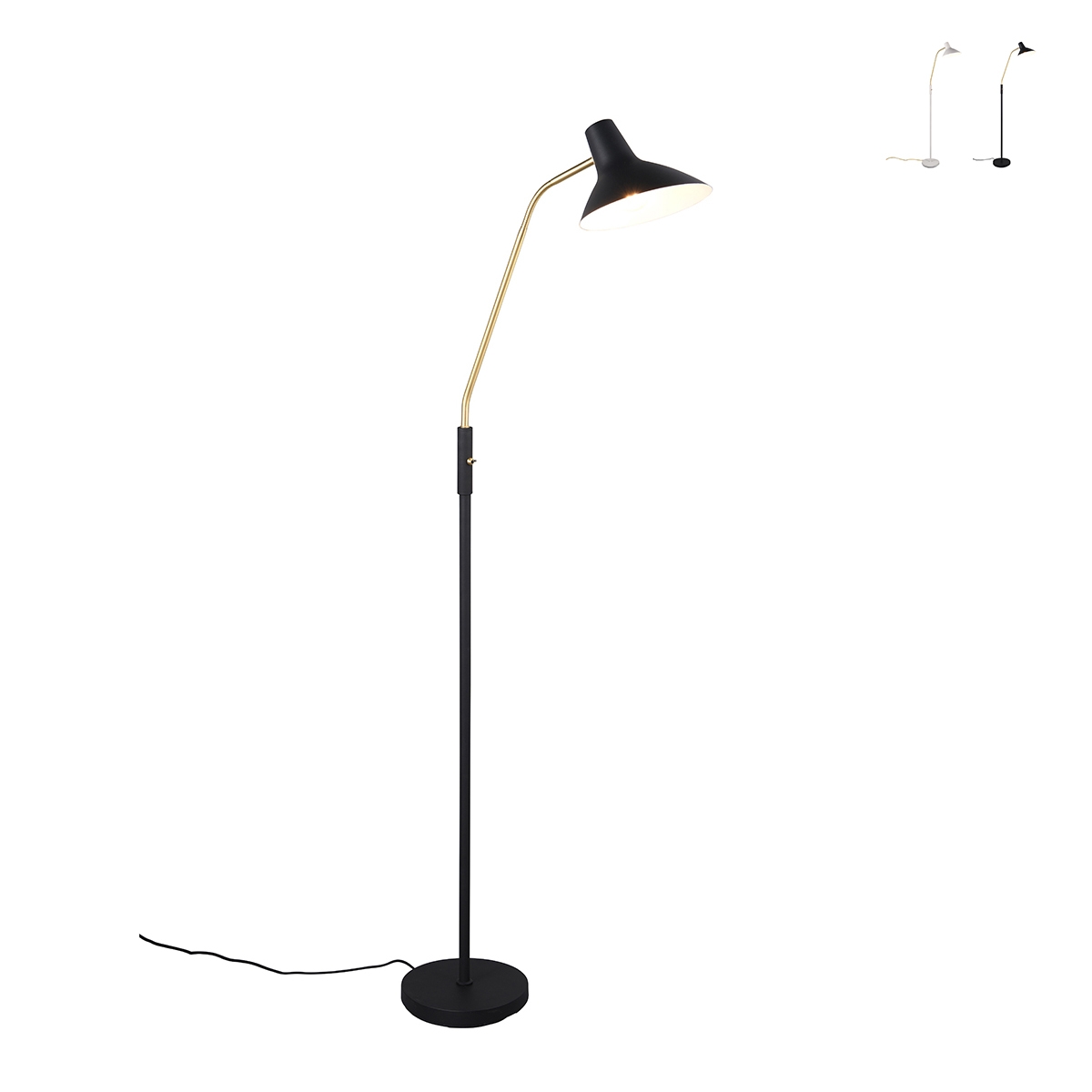 Nowoczesna lampa podłogowa z regulowanym ramieniem do salonu Taina Promocja Nowoczesna lampa podłogowa z regulowanym ramieniem do salonu Taina Promocja