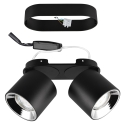 Plafon LED z 2 regulowanymi reflektorami do kuchni i jadalni Lusha Oferta