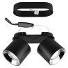 Plafon LED z 2 regulowanymi reflektorami do kuchni i jadalni Lusha Oferta