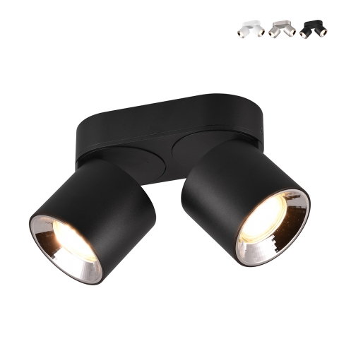 Plafon LED z 2 regulowanymi reflektorami do kuchni i jadalni Lusha Promocja