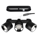 Plafon z 3 nowoczesnymi reflektorami LED regulowanymi do oświetlenia półwyspu kuchennego Kleia Oferta