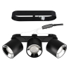 Plafon z 3 nowoczesnymi reflektorami LED regulowanymi do oświetlenia półwyspu kuchennego Kleia Oferta