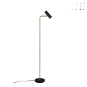 Nowoczesna lampa podłogowa z regulowaną lampą punktową Yaruk Promocja