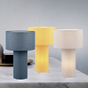 Lampa stołowa biurkowa z tkaniny Tulao Oferta
