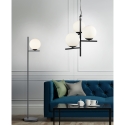 Nowoczesna lampa wisząca z 3 białymi szklanymi kulami Lumoa Oferta