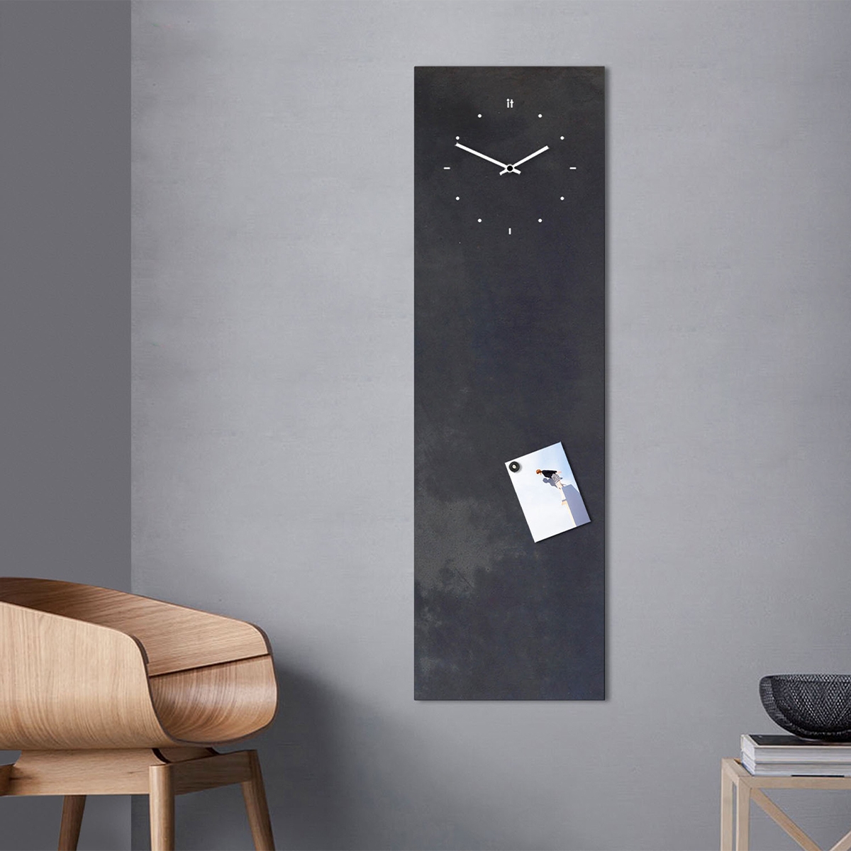 Zegar ścienny tablica magnetyczna pionowa Industrial Promocja Zegar ścienny tablica magnetyczna pionowa Industrial Promocja