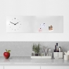 Zegar ścienny magnetyczna tablica pozioma nowoczesny design Lavagna Katalog