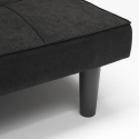 Rozkładana materiałowa kanapa 2-osobowa do domu lub biura Giada Dark Model