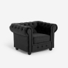 Fotel do salonu w stylu klasycznym Chesterfield z aksamitu Coventry Sprzedaż