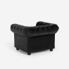 Fotel do salonu w stylu klasycznym Chesterfield z aksamitu Coventry Rabaty