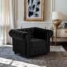 Fotel do salonu w stylu klasycznym Chesterfield z aksamitu Coventry Sprzedaż