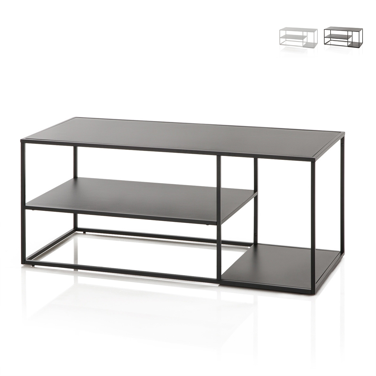 Stolik kawowy metalowy nowoczesny design 120x50 cm Angie Promocja