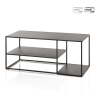 Stolik kawowy metalowy nowoczesny design 120x50 cm Angie Promocja