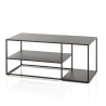 Stolik kawowy metalowy nowoczesny design 120x50 cm Angie Oferta