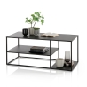 Stolik kawowy metalowy nowoczesny design 120x50 cm Angie Sprzedaż