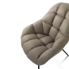Fotel obrotowy ze skóry ekologicznej, nowoczesny design Carla Rabaty