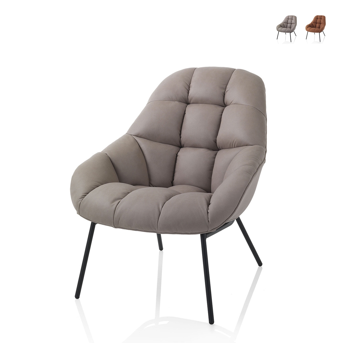 Fotel obrotowy ze skóry ekologicznej, nowoczesny design Carla Promocja Fotel obrotowy ze skóry ekologicznej, nowoczesny design Carla Promocja