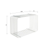 Półka ścienna nowoczesny design metalowy Kabe 