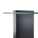 Nowoczesna konsola do przedpokoju z drewna i giętego szkła 120x40x75cm Feng M Oferta