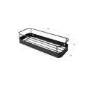 Półka ścienna czarna matowa metalowa Wenk Oferta