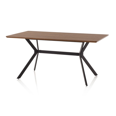 Nowoczesny stół do jadalni 160x90cm z drewna i metalu przemysłowego Monaco Promocja