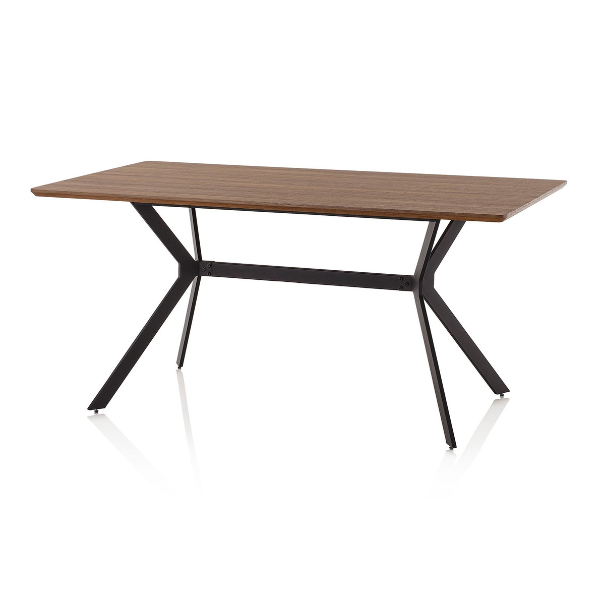 Nowoczesny stół do jadalni 160x90cm z drewna i metalu industrialnego Monaco Promocja Nowoczesny stół do jadalni 160x90cm z drewna i metalu industrialnego Monaco Promocja