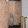 Tapeta samoprzylepna, geometryczny wzór, różowo-biały Graffiti Oferta