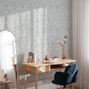 Tapeta damasceńska biało-niebieska do salonu i sypialni Chic Oferta