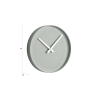 Zegar ścienny okrągły 25 cm metalowy nowoczesny design Tokei Stan Magazynowy