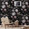 Tapeta kwiatowa do sypialni shabby chic Floreale Scura Sprzedaż