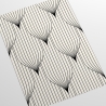 Tapeta geometryczna w stylu vintage biało-czarna Art Déco Katalog