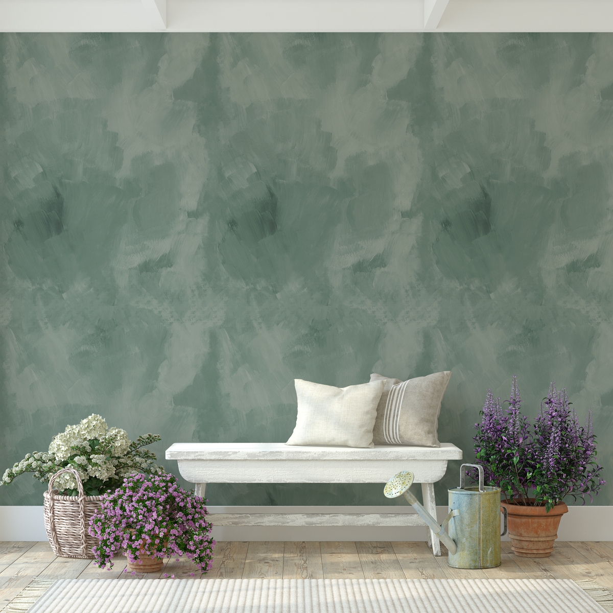 Elegancka tapeta samoprzylepna do salonu Stucco Veneziano Verde Promocja Elegancka tapeta samoprzylepna do salonu Stucco Veneziano Verde Promocja