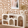 Tapeta samoprzylepna design geometryczny Abstract Bianca e Nocciola Sprzedaż