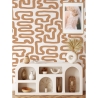 Tapeta samoprzylepna design geometryczny Abstract Bianca e Nocciola Oferta
