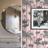 Różowe eleganckie samoprzylepne tapety ścienne do salonu Pellicani Oferta