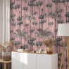 Różowe eleganckie samoprzylepne tapety ścienne do salonu Pellicani Rabaty