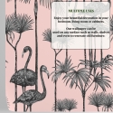 Różowe eleganckie samoprzylepne tapety ścienne do salonu Pellicani Katalog