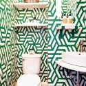 Samoprzylepna tapeta do nowoczesnych salonów Geometrica Verde Sprzedaż