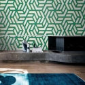 Samoprzylepna tapeta do nowoczesnych salonów Geometrica Verde Rabaty