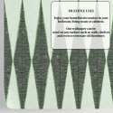 Tapeta zielona z geometrycznym wzorem vintage do salonu Chevron Sprzedaż