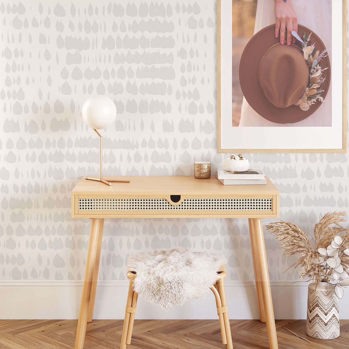 Nowoczesna tapeta designerska do salonu Biała Szara Promocja Nowoczesna tapeta designerska do salonu Biała Szara Promocja